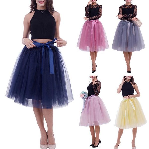 skirts 7 layers princess midi tulle skirt pleated dance tutu womens lolita petticoat jupe saia faldas party 28 color, Black
skirts 7 layers princess midi tulle skirt pleated dance tutu womens lolita petticoat jupe saia faldas party 28 color, Black