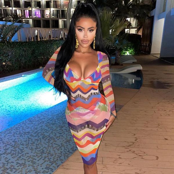 casual dresses see through color block geometric striped sheath dress autumn women's low cut v-neck long sleeve bodycon clubwear, Black;gray
casual dresses see through color block geometric striped sheath dress autumn women's low cut v-neck long sleeve bodycon clubwear, Black;gray
