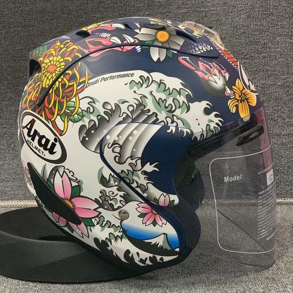 motorcycle helmets women and men summer season luminous helmet arrival japanese dragon half single visor safety hat
motorcycle helmets women and men summer season luminous helmet arrival japanese dragon half single visor safety hat