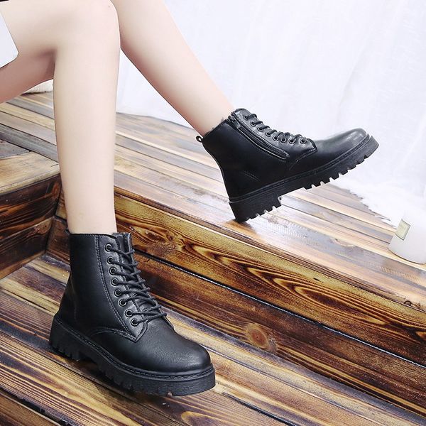 2021 warm plush women winter boots solid black leather boots female ankle boots for women lace platform street style casual shoes 1
2021 warm plush women winter boots solid black leather boots female ankle boots for women lace platform street style casual shoes 1