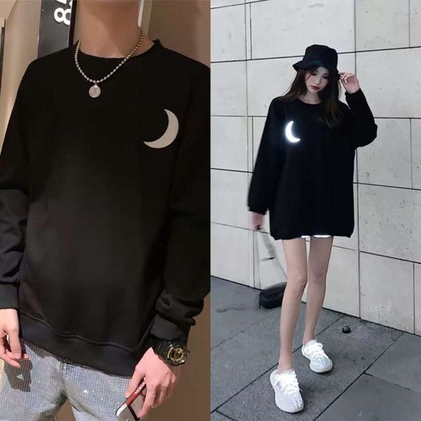 black and white couple's clothes moon shining night light autumn winter loose trend boys girls long sleeve, Black;brown
black and white couple's clothes moon shining night light autumn winter loose trend boys girls long sleeve, Black;brown