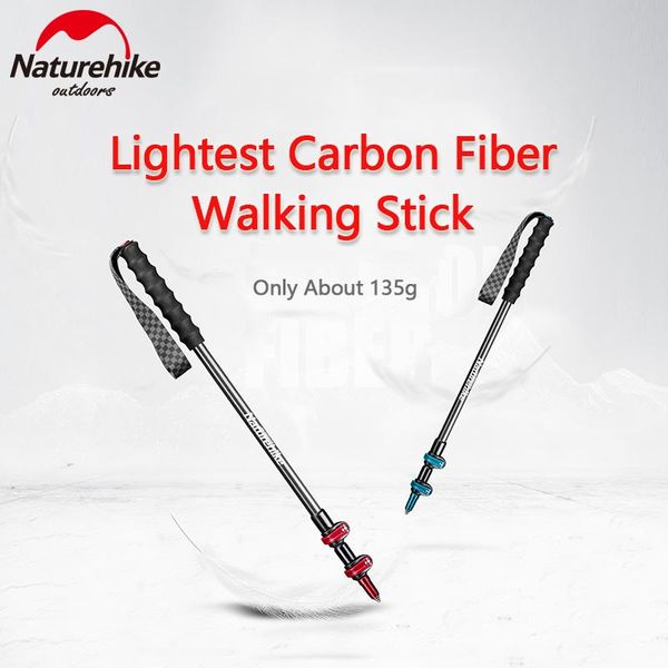 naturehike trekking poles 135g ultralight 3-section external lock carbon fiber cane hiking walking sticks portable
naturehike trekking poles 135g ultralight 3-section external lock carbon fiber cane hiking walking sticks portable