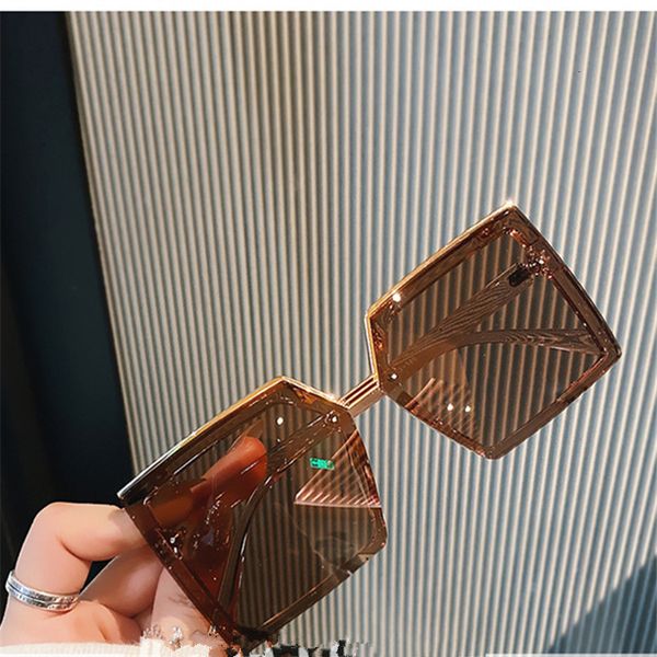2021 summer 2021 retro black square frame sunscreen sunglasses plain face mask large women's metal accessories glasses oculos a520, White;black
2021 summer 2021 retro black square frame sunscreen sunglasses plain face mask large women's metal accessories glasses oculos a520, White;black