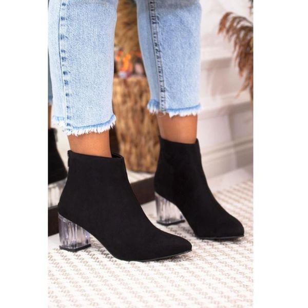 boots black color suede pu leather season 2021 fashion winter autmn zipper standard mold transparent heel lady women shoes
boots black color suede pu leather season 2021 fashion winter autmn zipper standard mold transparent heel lady women shoes