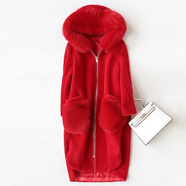 women's fur & faux (urmall) lady real wool blend coat jacket hoody winter genuine women x-long outerwear coats plus size lf4136, Black
women's fur & faux (urmall) lady real wool blend coat jacket hoody winter genuine women x-long outerwear coats plus size lf4136, Black