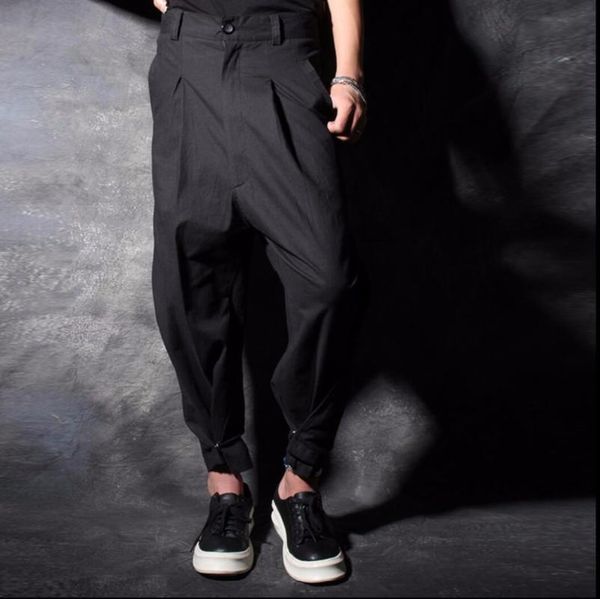27-44 men trousers tide personality hairstylist skirt pants radish plus size harem singer stage costumes men's, Black
27-44 men trousers tide personality hairstylist skirt pants radish plus size harem singer stage costumes men's, Black
