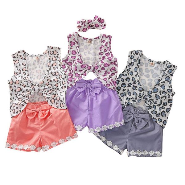 clothing sets toddler girls 3pcs summer outfits, sleeveless bow front leopard tank + shorts set 6m-3t, White
clothing sets toddler girls 3pcs summer outfits, sleeveless bow front leopard tank + shorts set 6m-3t, White