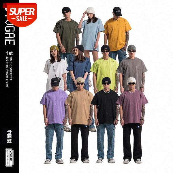vivgae men's solid color short sleeve t-shirt advertising shirt 230g heavy loose half support #pa8t, White;black
vivgae men's solid color short sleeve t-shirt advertising shirt 230g heavy loose half support #pa8t, White;black