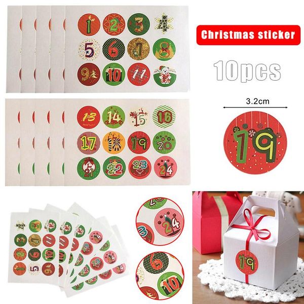 christmas decorations 10 sheets/set stickers advent calendar numbers 1-24 embellishments gift bdf99
christmas decorations 10 sheets/set stickers advent calendar numbers 1-24 embellishments gift bdf99