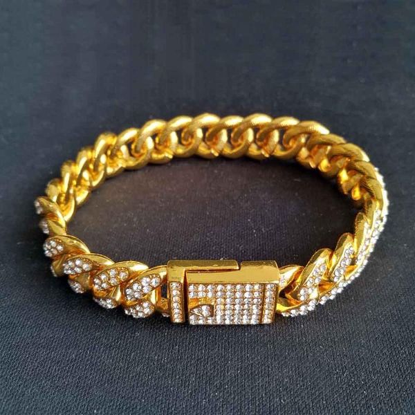 link, chain s hip hop men iced out + rhinestone bracelet miami cuban bling magnetic clasp bangle bracelets, Black
link, chain s hip hop men iced out + rhinestone bracelet miami cuban bling magnetic clasp bangle bracelets, Black