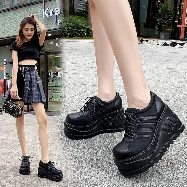boots 2021 black striped harajuku punk thick soled raised muffin shoes lace up ultra-high heel round head jk women's 
boots 2021 black striped harajuku punk thick soled raised muffin shoes lace up ultra-high heel round head jk women's