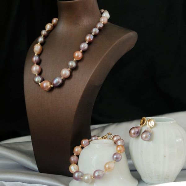 handmade fresh water colorful baroque pearls pendant necklace for wedding gifts women's vintage jewellery sets necklaces, Silver
handmade fresh water colorful baroque pearls pendant necklace for wedding gifts women's vintage jewellery sets necklaces, Silver