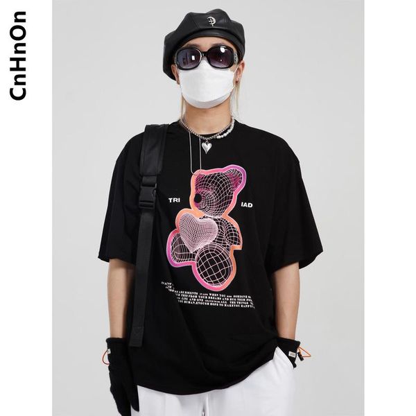 men's t-shirts summer products bear t-shirt casual loose handsome short-sleeved korean style printed m1-c-2336, White;black
men's t-shirts summer products bear t-shirt casual loose handsome short-sleeved korean style printed m1-c-2336, White;black
