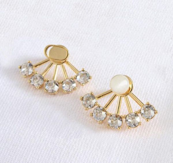 fashion earring back diamond stud earrings for women lady party wedding lovers gift engagement brass luxury designer jewelry with box, Golden;silver
fashion earring back diamond stud earrings for women lady party wedding lovers gift engagement brass luxury designer jewelry with box, Golden;silver