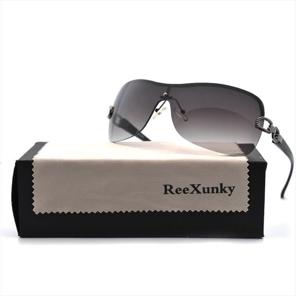 fashion trend sunglasses women brand designer oversized rimless sunglass metal chain legs shades for womens zonnebril dames, White;black
fashion trend sunglasses women brand designer oversized rimless sunglass metal chain legs shades for womens zonnebril dames, White;black
