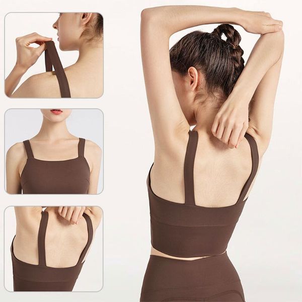 lu ai brown sports bra women's shockproof running gathers and shapes fitness anti-sagging beautiful back yoga clothes outfit
lu ai brown sports bra women's shockproof running gathers and shapes fitness anti-sagging beautiful back yoga clothes outfit