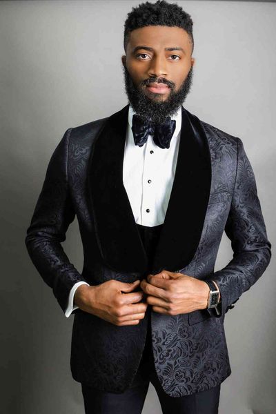 men's suits & blazers one button men black pattern groom tuxedos shawl veet lapel groomsmen wedding man ( jacket+pants+vest+tie ), White;black
men's suits & blazers one button men black pattern groom tuxedos shawl veet lapel groomsmen wedding man ( jacket+pants+vest+tie ), White;black
