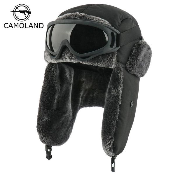 berets winter waterproof bomber hats earflap russian ushanka with goggles men women's trapper pilot hat faux fur thermal snow caps, Blue;gray
berets winter waterproof bomber hats earflap russian ushanka with goggles men women's trapper pilot hat faux fur thermal snow caps, Blue;gray