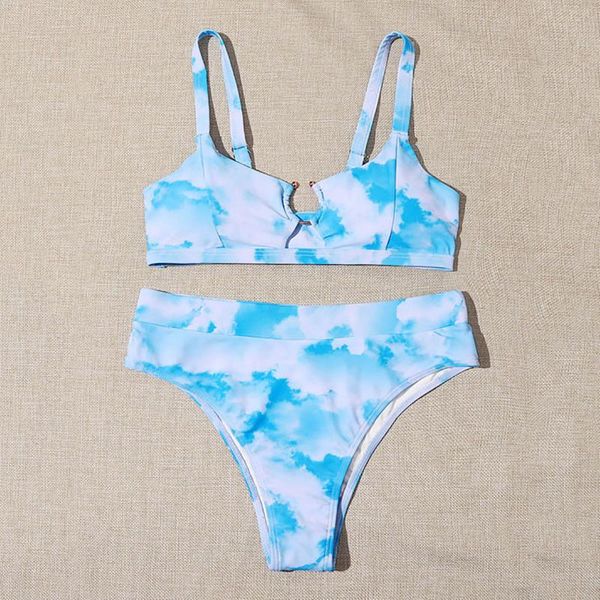 women's swimwear women push up bikinis set tie dye print high waist swimming suits for bathing suit 2021 bikini swimsuit #g3, White;black
women's swimwear women push up bikinis set tie dye print high waist swimming suits for bathing suit 2021 bikini swimsuit #g3, White;black