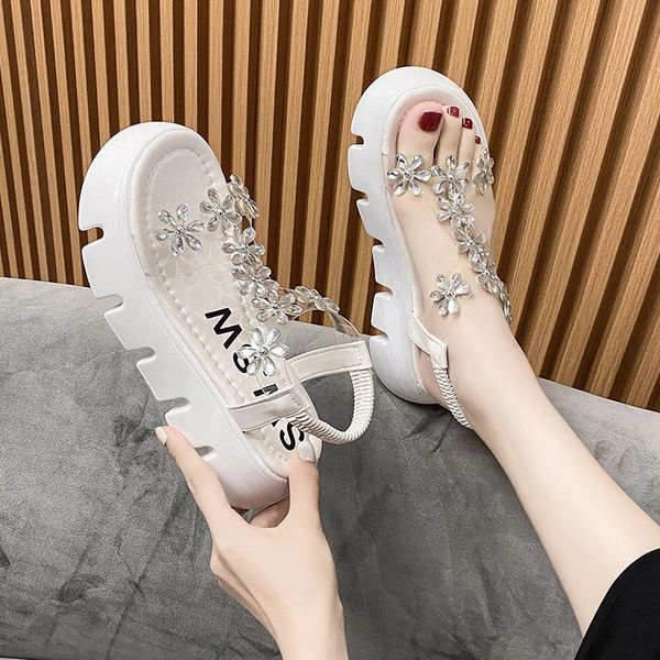 sandals women's summer 2021 trifle rhinestone korean fashion, Black 
sandals women's summer 2021 trifle rhinestone korean fashion, Black