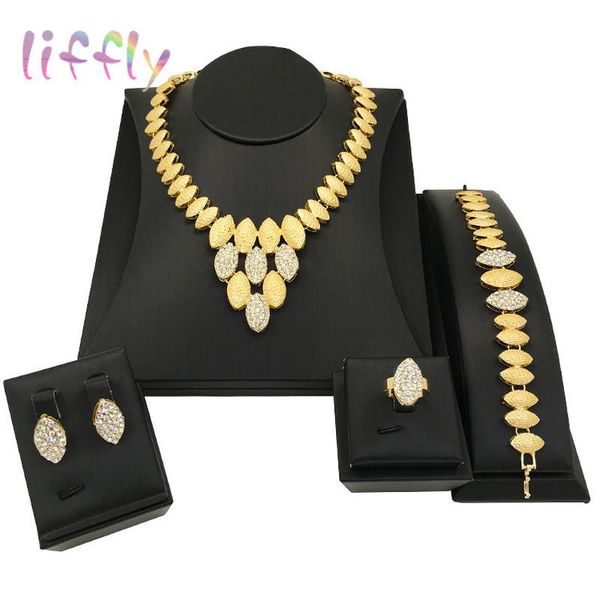 earrings & necklace dubai copper alloy set crystal bracelet ring fashion jewelry sets womens accessories, Silver
earrings & necklace dubai copper alloy set crystal bracelet ring fashion jewelry sets womens accessories, Silver