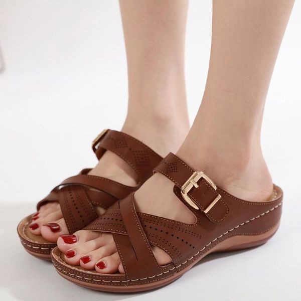 slippers sagace summer women rome retro wedge slipper ladies casual shoes thick bottom beach slip on non-slip slides, Black
slippers sagace summer women rome retro wedge slipper ladies casual shoes thick bottom beach slip on non-slip slides, Black