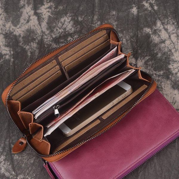wallets women's vintage leather handbag men card bit more long zipper wallet fashion, Red;black
wallets women's vintage leather handbag men card bit more long zipper wallet fashion, Red;black