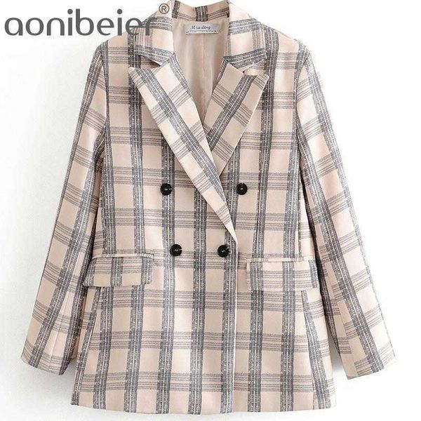 summer office lady suit jacket fashion double breasted notched collar long sleeve women plaid blazers female 210604, White;black
summer office lady suit jacket fashion double breasted notched collar long sleeve women plaid blazers female 210604, White;black