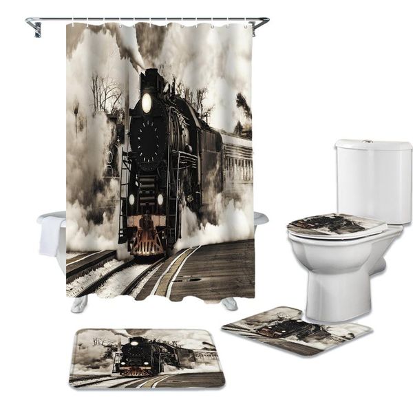 shower curtains retro steam train waterproof bathroom curtain durable set rugs toilet lid cover bath mat
shower curtains retro steam train waterproof bathroom curtain durable set rugs toilet lid cover bath mat