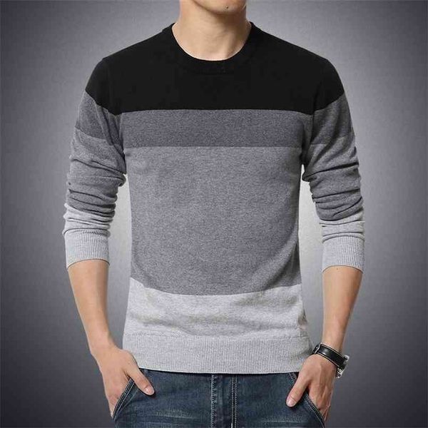 sweater mens o neck striped slim fit knittwear long sleeved pullover men thin casual knitted pullovers male 210813, White;black
sweater mens o neck striped slim fit knittwear long sleeved pullover men thin casual knitted pullovers male 210813, White;black