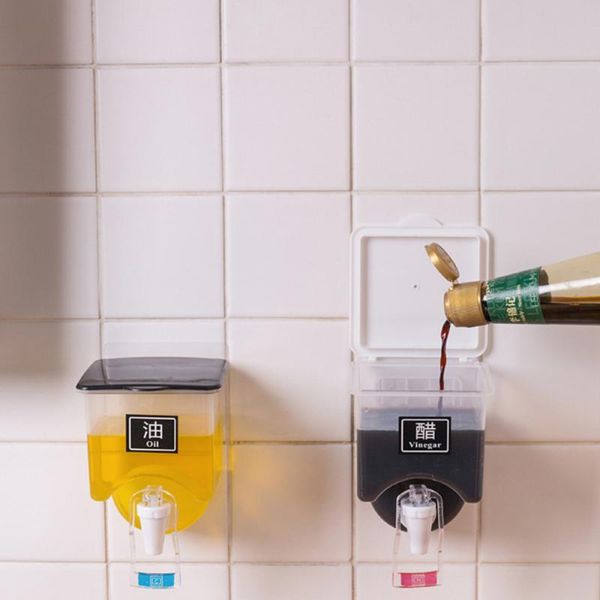 storage bottles & jars kitchen wall-mounted transparent liquid seasoning tank can quantitatively leak-proof pressing the drop
storage bottles & jars kitchen wall-mounted transparent liquid seasoning tank can quantitatively leak-proof pressing the drop