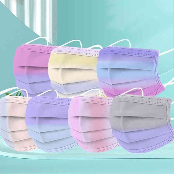 disposable gradient face mask 3-layer non-woven masks print colorful for men women dust-proof comfortable earloop facemask
disposable gradient face mask 3-layer non-woven masks print colorful for men women dust-proof comfortable earloop facemask
