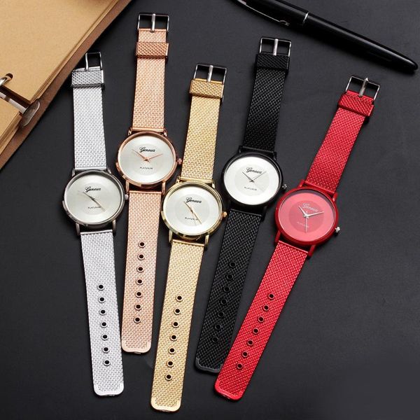 wristwatches geneva silicone mesh belt watch arrival women's luxury band analog quartz wristwatch female diamond watches, Slivery;brown
wristwatches geneva silicone mesh belt watch arrival women's luxury band analog quartz wristwatch female diamond watches, Slivery;brown