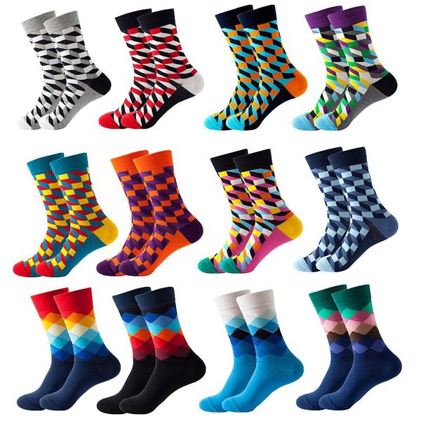 men's socks 1 pair colorful combed cotton long tube happy men novelty skateboard crew casual crazy harajuku basketball, Black
men's socks 1 pair colorful combed cotton long tube happy men novelty skateboard crew casual crazy harajuku basketball, Black