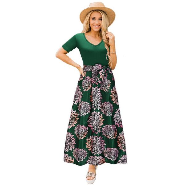 print dress women 2021 fake two-piece v-neck short sleeves plus size high waist elegant slim long dresses female jd1290 party, White;black
print dress women 2021 fake two-piece v-neck short sleeves plus size high waist elegant slim long dresses female jd1290 party, White;black