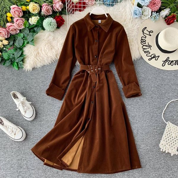 casual dresses shirt dress long sleeve korean belt midi elegant runway tunic plus size large vintage fashion warm women, Black;gray
casual dresses shirt dress long sleeve korean belt midi elegant runway tunic plus size large vintage fashion warm women, Black;gray