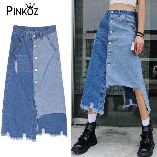 skirts pinkoz arrival denim women casual streetwear ropa mujer patchwork irregular blue asymmetrical female skirt faldas, Black
skirts pinkoz arrival denim women casual streetwear ropa mujer patchwork irregular blue asymmetrical female skirt faldas, Black