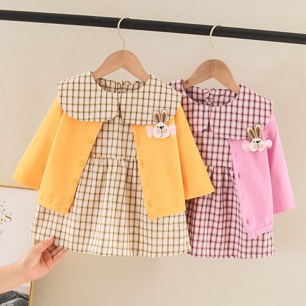girl's dresses 2pcs/sets fashion dress for girls long sleeve coat casual striped girl 2021 autumn spring kids, Red;yellow
girl's dresses 2pcs/sets fashion dress for girls long sleeve coat casual striped girl 2021 autumn spring kids, Red;yellow