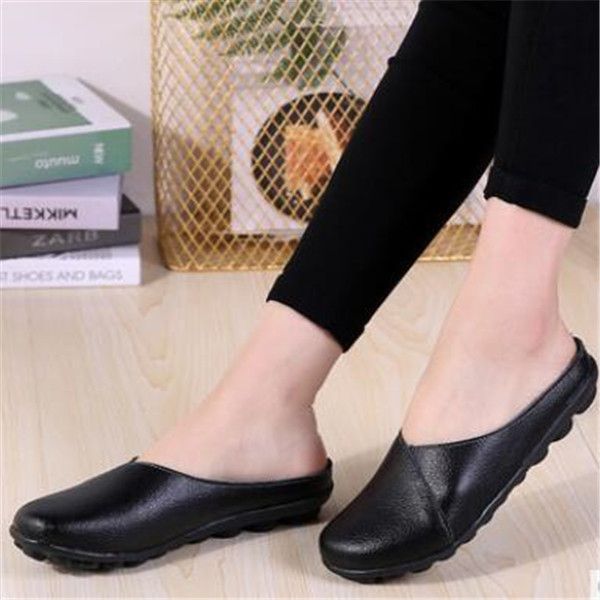 fashion slippers women shoes summer wear flat-heeled ladies breathable flat-bottomed half-slippers large size women's comfortable durab, Black
fashion slippers women shoes summer wear flat-heeled ladies breathable flat-bottomed half-slippers large size women's comfortable durab, Black