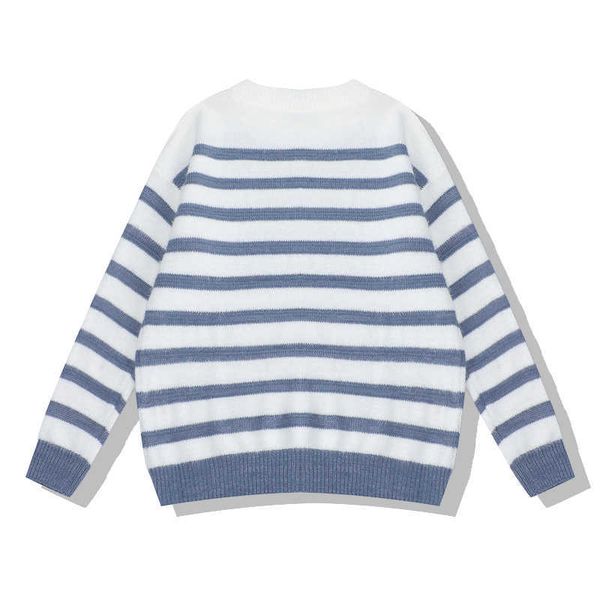 perhaps u women sweater knitted pullovers long sleeve blue pink striped loose winter casual college korean version m0113 210529, White
perhaps u women sweater knitted pullovers long sleeve blue pink striped loose winter casual college korean version m0113 210529, White