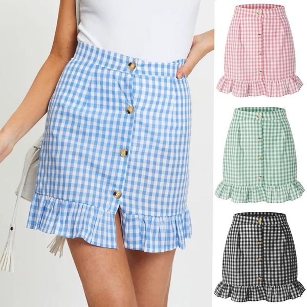 skirts harajuku 2021 women fashion summer high waist plaid print skirt ruffled single-breasted button kawaii female, Black
skirts harajuku 2021 women fashion summer high waist plaid print skirt ruffled single-breasted button kawaii female, Black