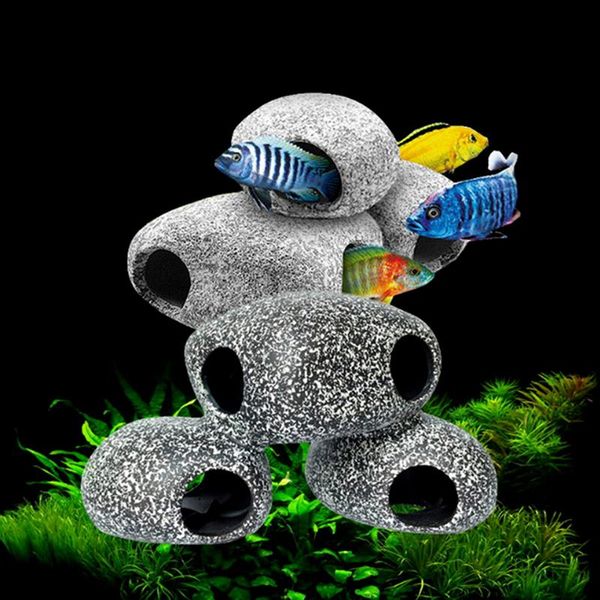 decorations 1pc aquarium deco marbles cichlid stone ceramic rock cave fish tank pond shrimp breeding ornament accessory
decorations 1pc aquarium deco marbles cichlid stone ceramic rock cave fish tank pond shrimp breeding ornament accessory