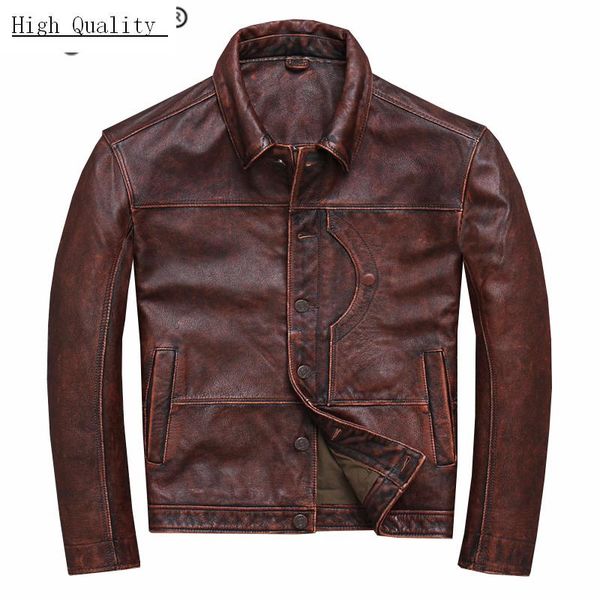 men's leather & faux winter autumn genuine jacket men streetweaar real sheepskin coat man moto biker vintage cow jackets u-yyd, Black
men's leather & faux winter autumn genuine jacket men streetweaar real sheepskin coat man moto biker vintage cow jackets u-yyd, Black