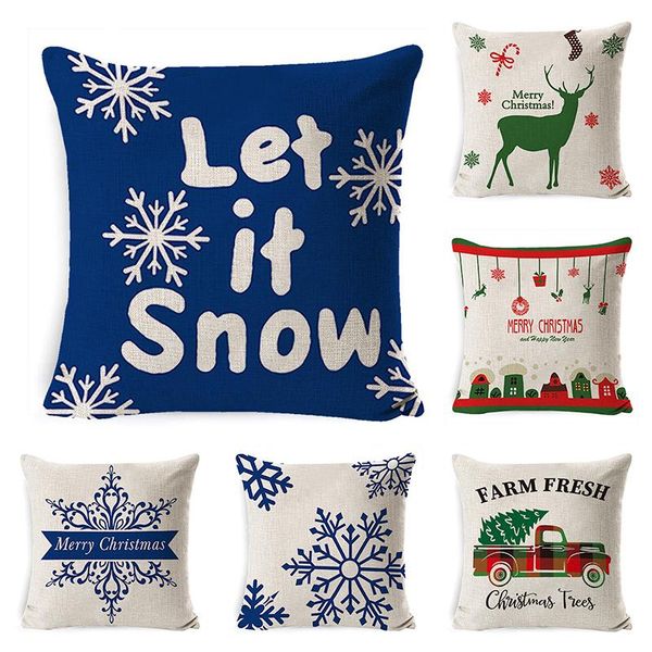 pillow case square christmas cushion cover printed santa claus elk decor pattern polyester pillowcases diy year home office sofa car
pillow case square christmas cushion cover printed santa claus elk decor pattern polyester pillowcases diy year home office sofa car