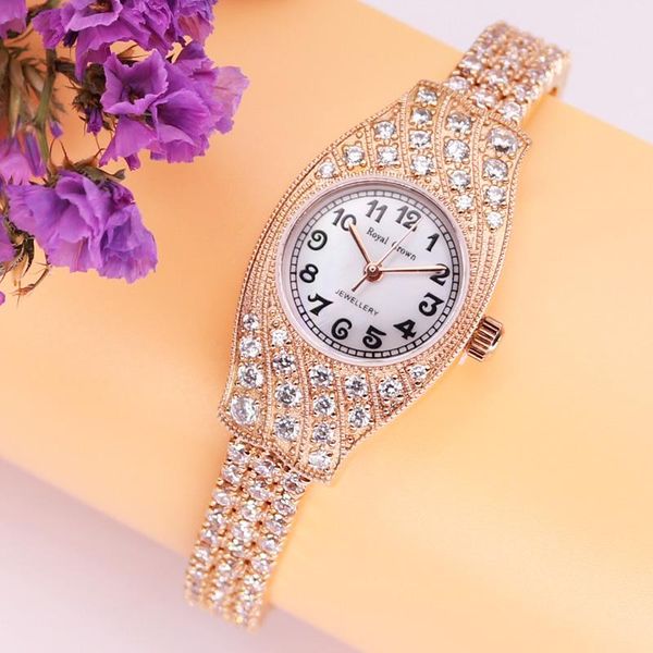 wristwatches prong setting royal crown lady women's watch japan quartz jewelry hours fine fashion retro luxury rhinestones girl gift, Slivery;brown
wristwatches prong setting royal crown lady women's watch japan quartz jewelry hours fine fashion retro luxury rhinestones girl gift, Slivery;brown