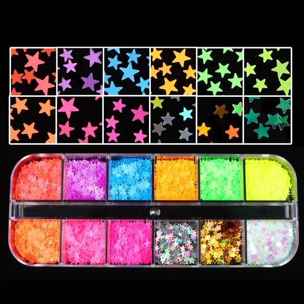 nail art decorations 12 grids fluorescence butterfly glitter star sequins 3d neon pigment flakes nails accessoires, Silver;gold
nail art decorations 12 grids fluorescence butterfly glitter star sequins 3d neon pigment flakes nails accessoires, Silver;gold