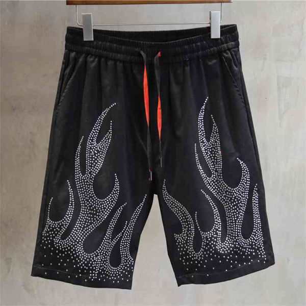 short high-quality luxury brand drilling beach shorts men's 100% cotton fitness fashion casual pants, White;black
short high-quality luxury brand drilling beach shorts men's 100% cotton fitness fashion casual pants, White;black