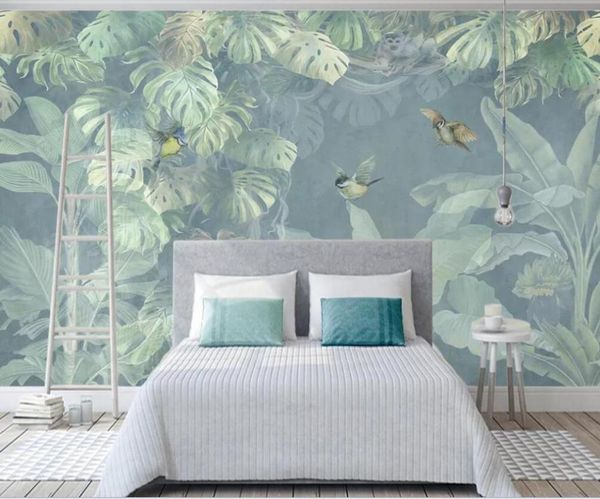 wallpapers custom 3d mural wallpaper nordic vintage hand-painted tropical plants tv background wall decorative painting
wallpapers custom 3d mural wallpaper nordic vintage hand-painted tropical plants tv background wall decorative painting