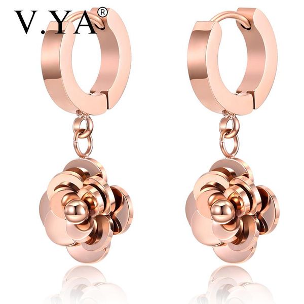stud v.ya simple rose earrings for women fashion gold stainless steel female special gift drop, Golden;silver
stud v.ya simple rose earrings for women fashion gold stainless steel female special gift drop, Golden;silver