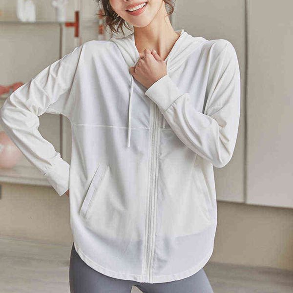 women's t-shirt long sleeve yoga 2022 autumn and winter quick drying running loose sports zipper cardigan fitns coat hooded yoga suit w, White
women's t-shirt long sleeve yoga 2022 autumn and winter quick drying running loose sports zipper cardigan fitns coat hooded yoga suit w, White